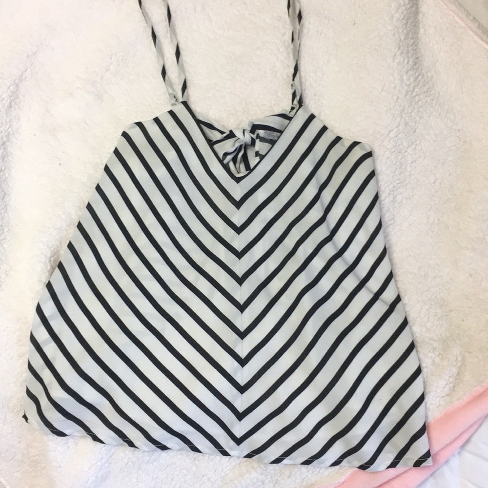 Black and white striped shirt